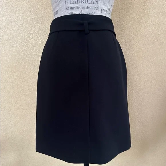 Maje “Josina” Black Faux Wrap Mid Thigh Skirt Size 40 (US 8) New Without Tags! - Picture 10 of 15
